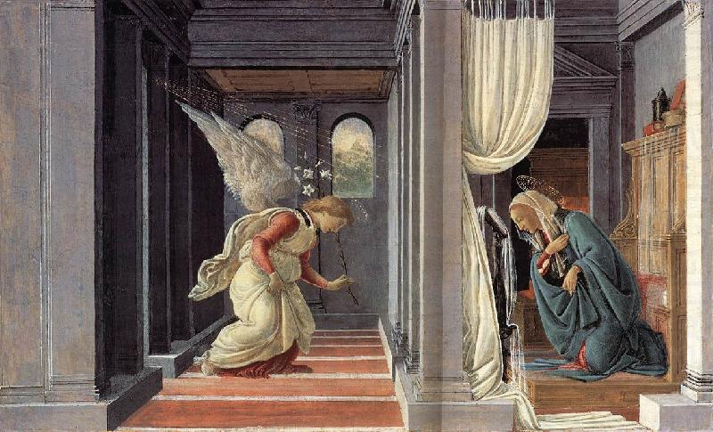BOTTICELLI, Sandro The Annunciation fd china oil painting image